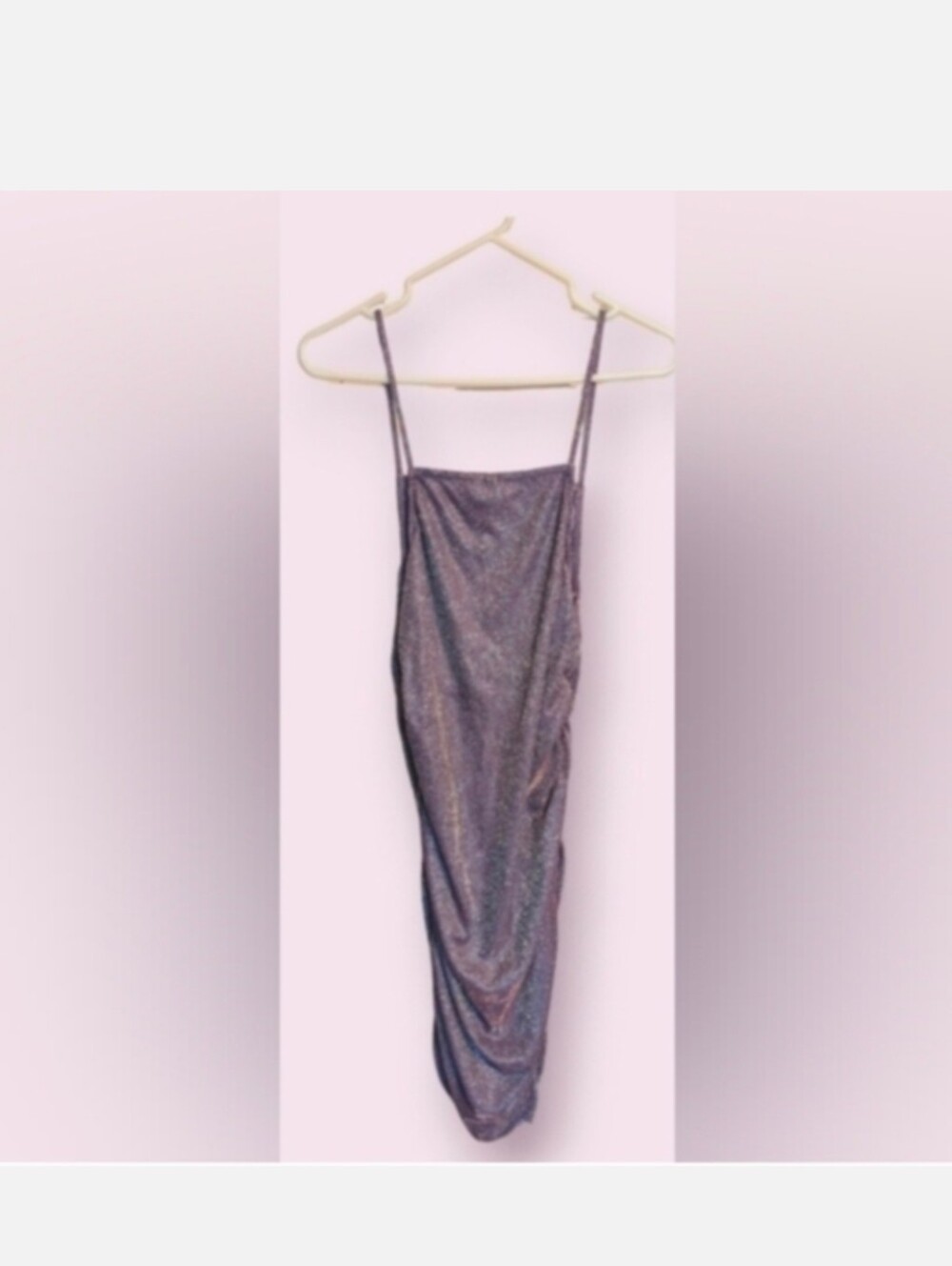 H&M Shimmering Purple Spaghetti Strap Dress